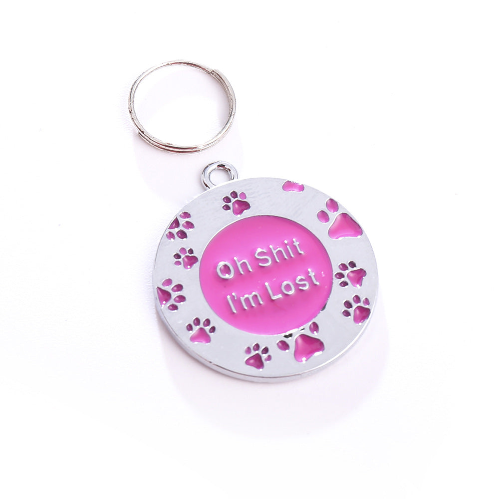 Lost Prevention Pet Supplies Customized Laser Engraved Zinc Alloy Pet Dog Collar Tags