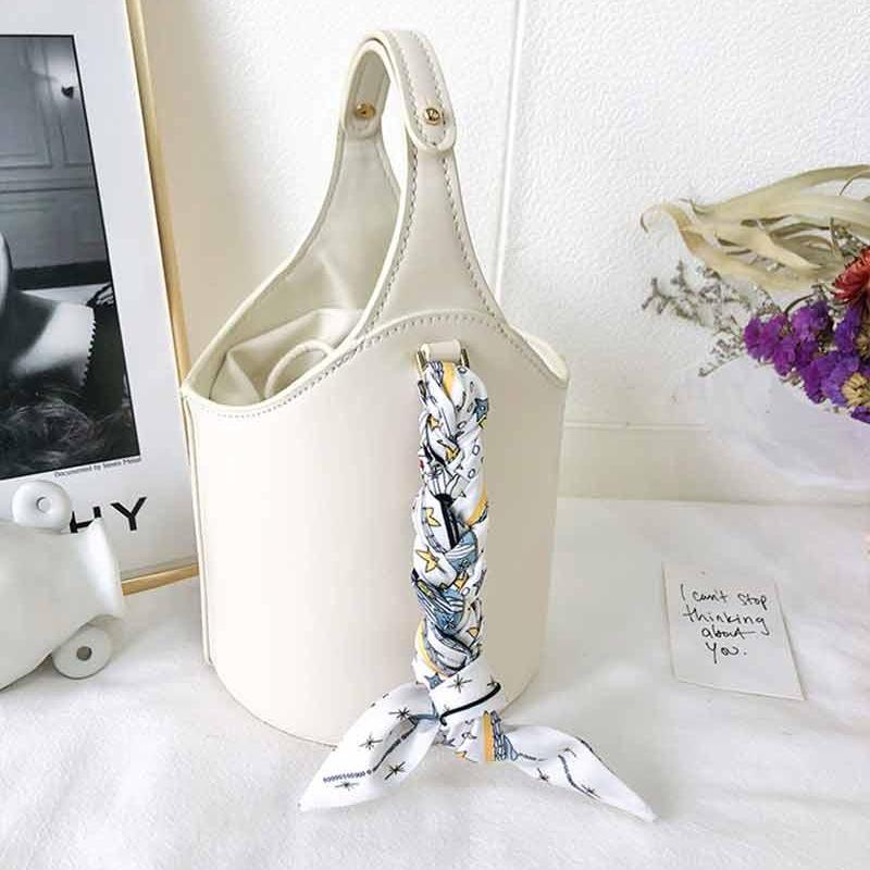 Bag Handle Silk Scarf Tarot Printed Long Skinny Scarf