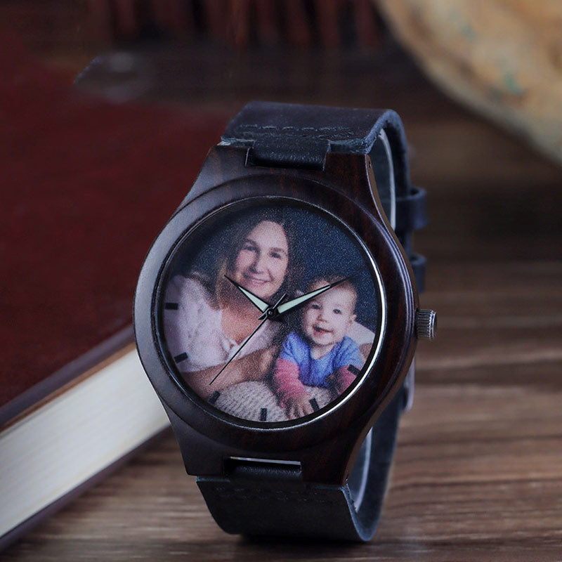 Personalized photo ebony on sale watch