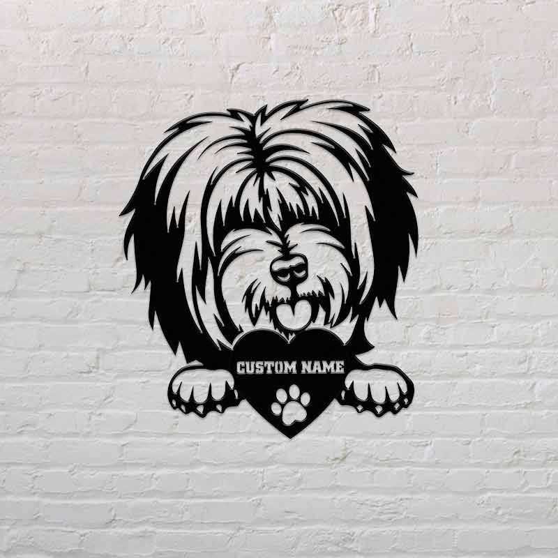Dog Metal Portraits Custom Tibetan Mastiff Memorial Art