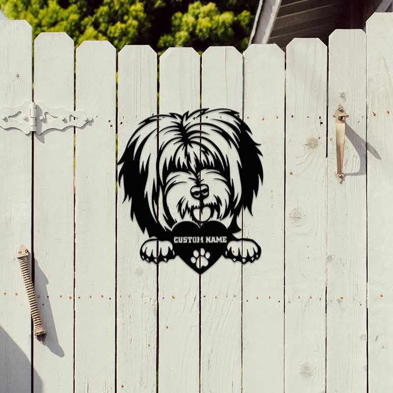 Dog Metal Portraits Custom Tibetan Mastiff Memorial Art