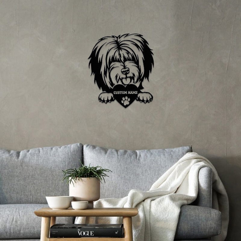 Dog Metal Portraits Custom Tibetan Mastiff Memorial Art