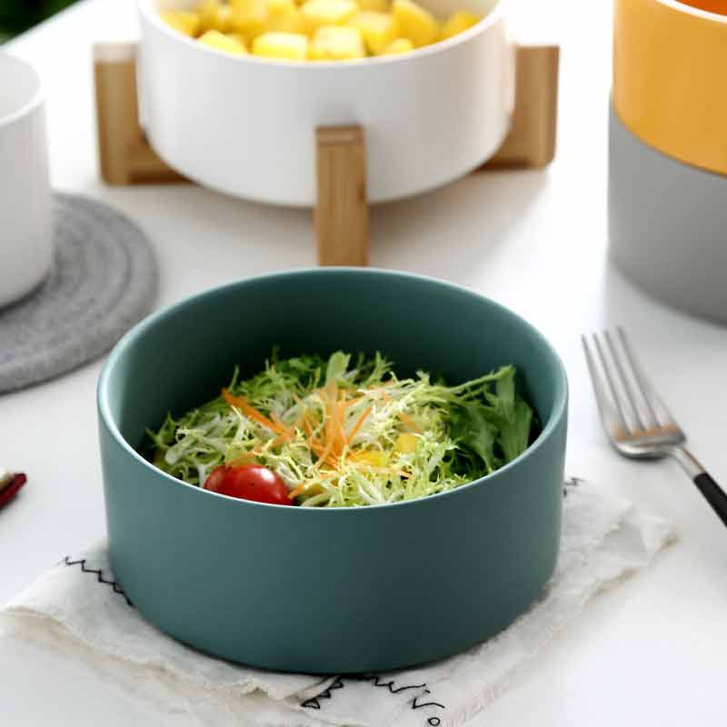 Elevated Dog Bowls Ceramic Raised Pet Feeder With Stand