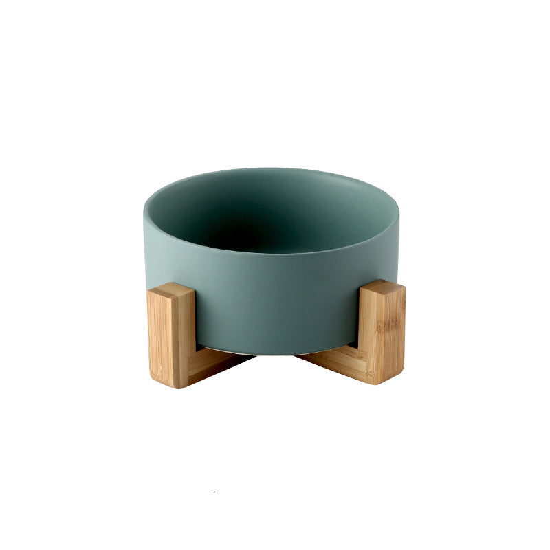 Elevated Dog Bowls Ceramic Raised Pet Feeder With Stand