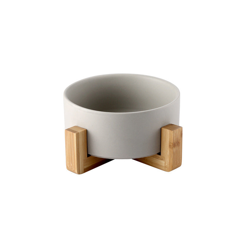 Elevated Dog Bowls Ceramic Raised Pet Feeder With Stand