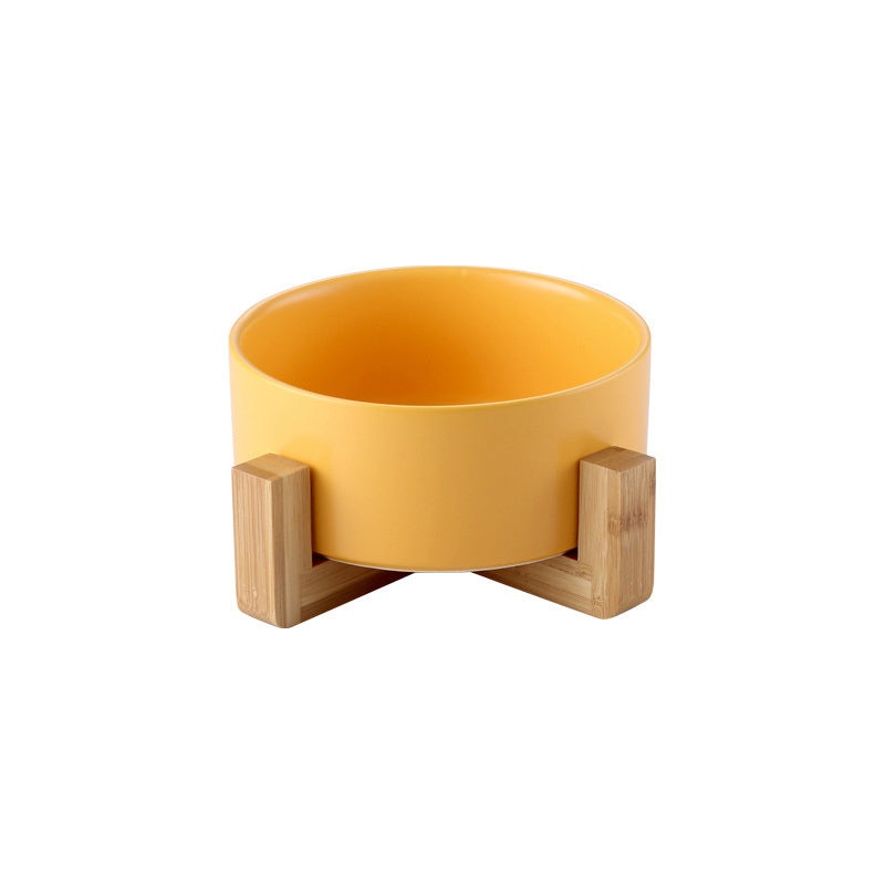 Elevated Dog Bowls Ceramic Raised Pet Feeder With Stand