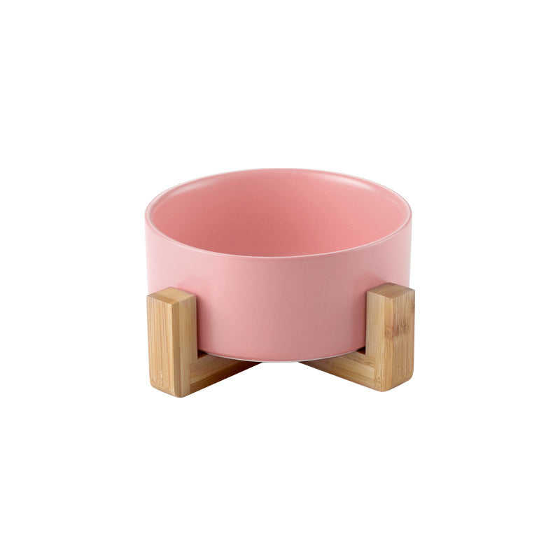 Elevated Dog Bowls Ceramic Raised Pet Feeder With Stand