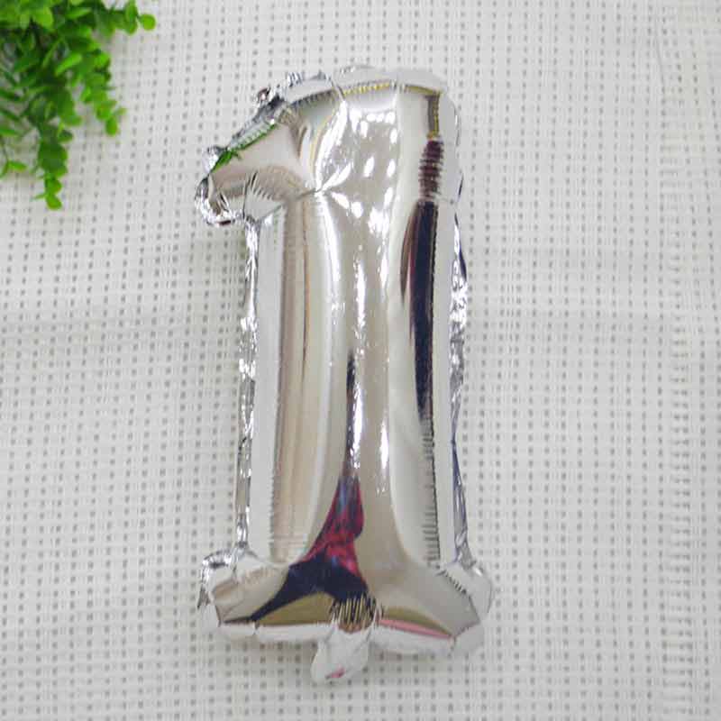 Foil Number Balloons Silver Large Anniversary Party Decor
