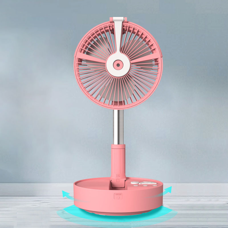 Folding Fan Portable Retractable Table & Floor Spray Fan