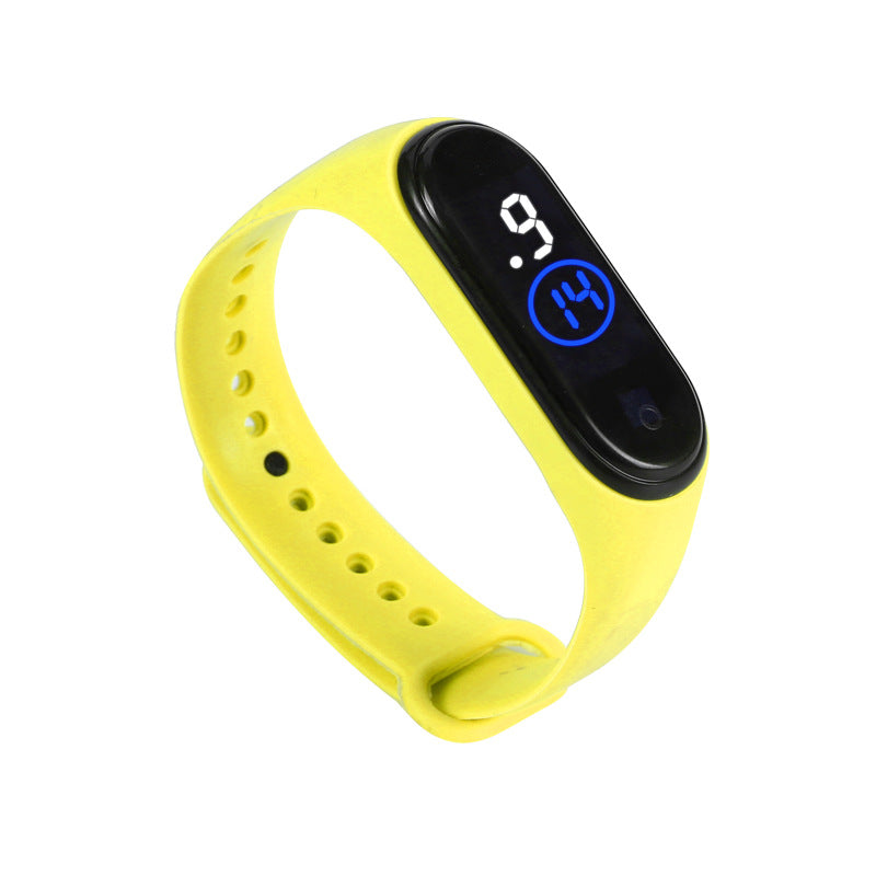 Kids Watch Solid Color Eco-Friendly LED Watch Sport Digital Touch Screen Teenage Students Watch