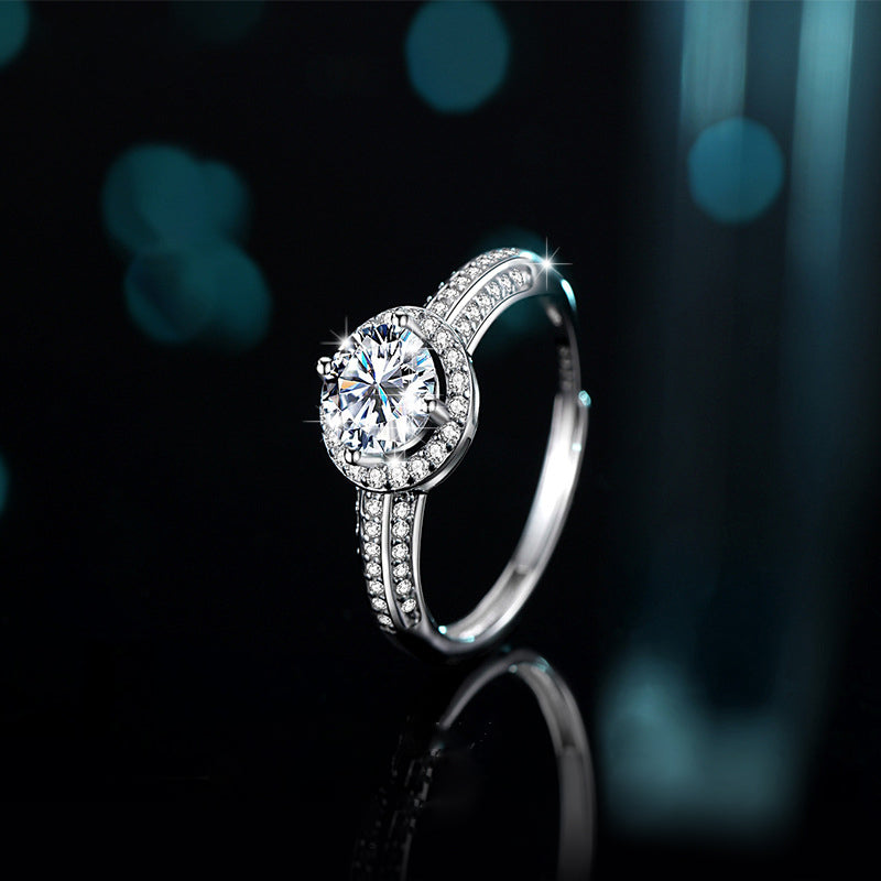 Custom Engagement Rings Personalized Moissanite Rings Diamond Matching Ring