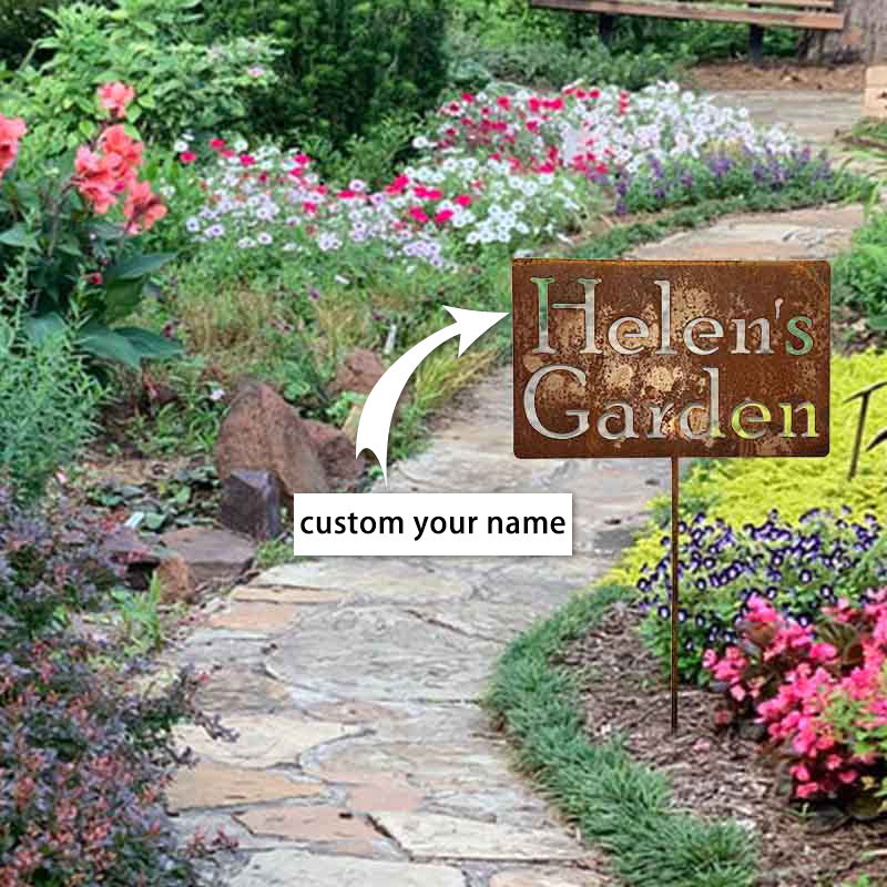 Personalized Garden Signs Custom Metal Sign Outdoor