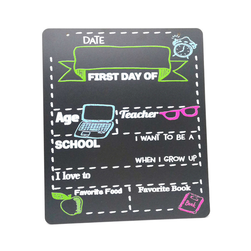 Kid's First Day of School DIY Sign Small Chalkboard Back to School Supplies
