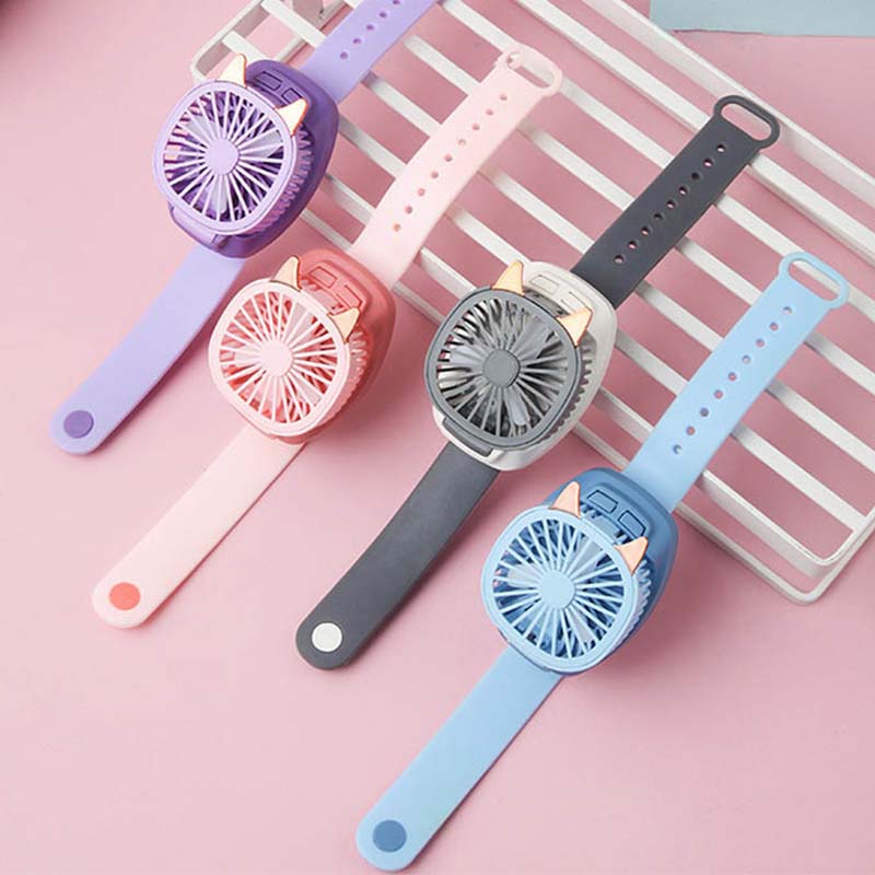 Wearable Fan Hand-held Wrist Strap Personal Electric Fan