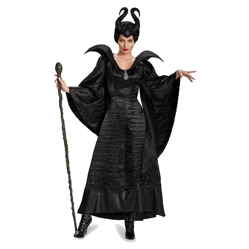 Witch Costumes Maleficent Christening Black Gown Costume