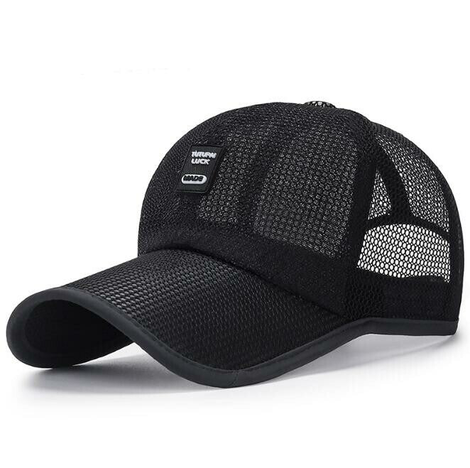 Black Edge Baseball Cap Mesh Breathable Hat