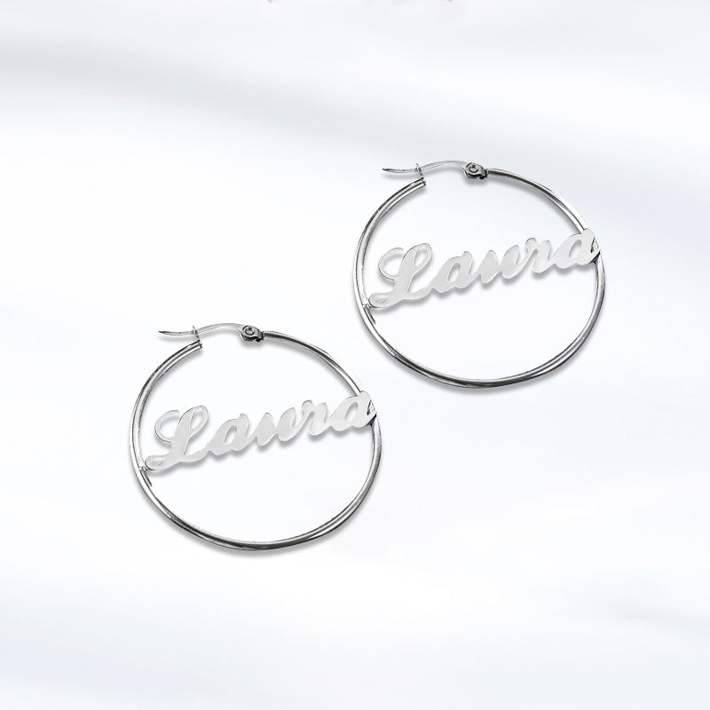 Custom Name Earrings Personalized Rings Ear Studs Personalized Jewelry