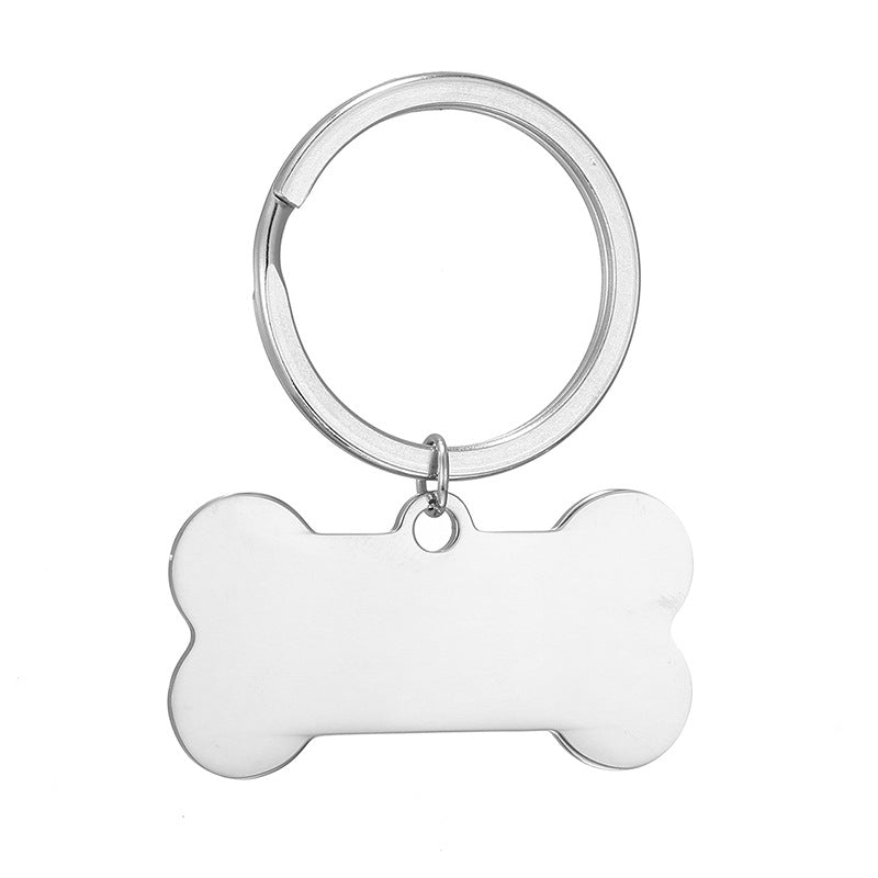 Custom Photo Keychain Bone Shaped Personalized Charm Pet Tag