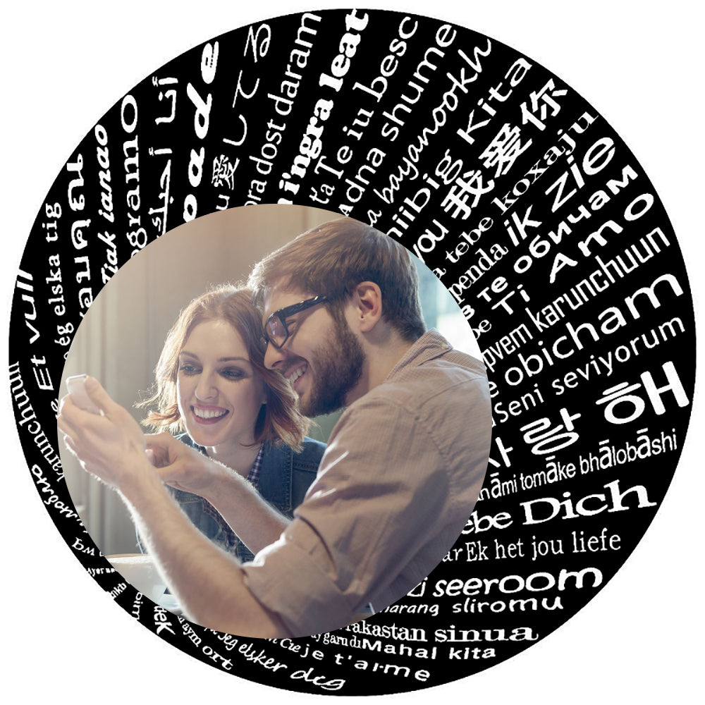 Languages of Love Necklace Photo Projection Necklace