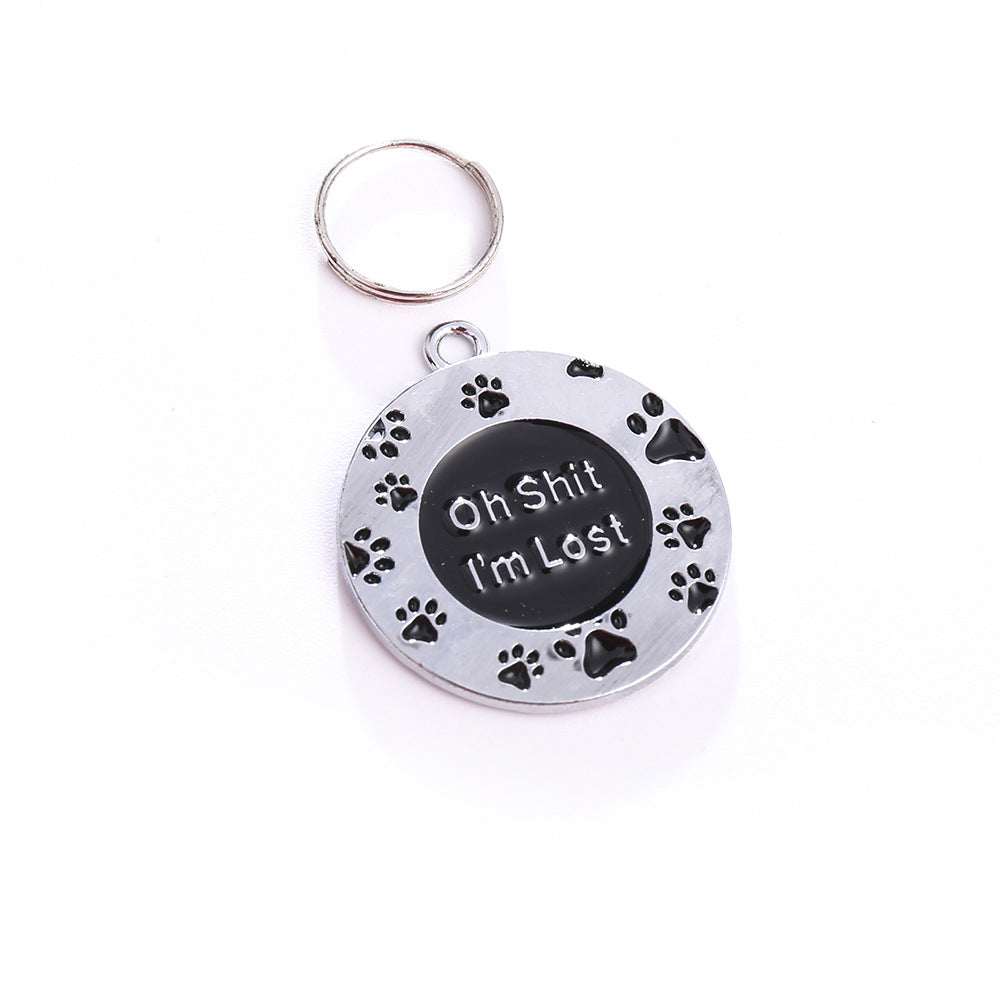 Lost Prevention Pet Supplies Customized Laser Engraved Zinc Alloy Pet Dog Collar Tags