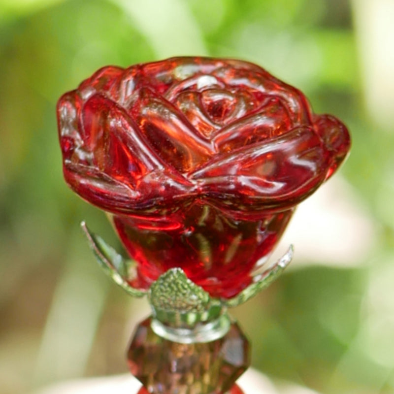 DIY Stakes Accessories Glass Rose Topper Beaded Garden Stakes Material
