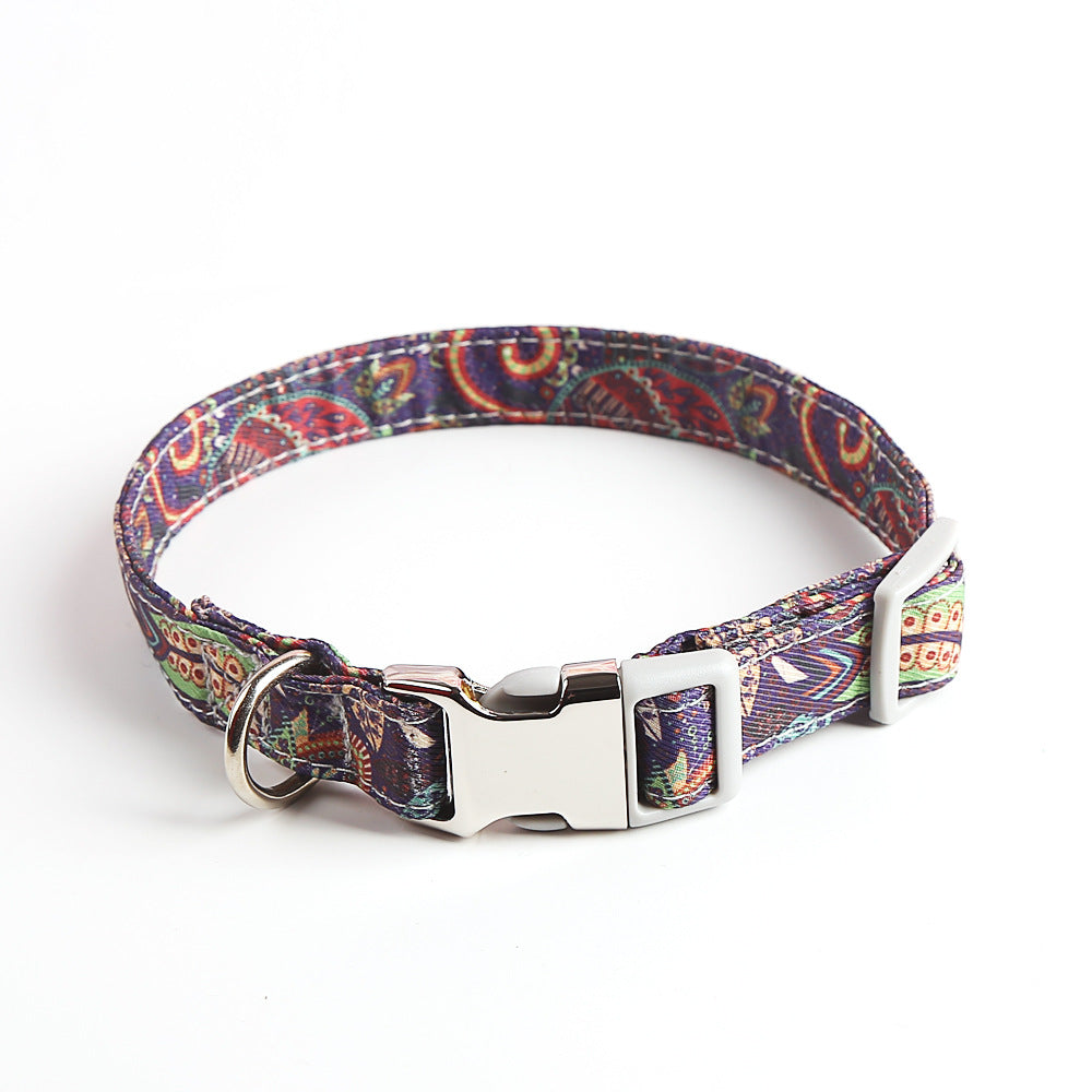 Multicolor Custom Pet Collar with Name Personalized Dog Collar