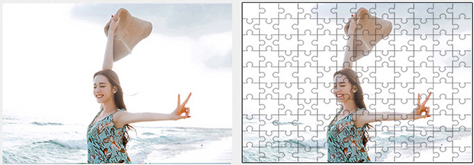 Custom Photo Jigsaw Puzzles Rectangular Puzzles All Size Without Frame 1000 Pieces Puzzles