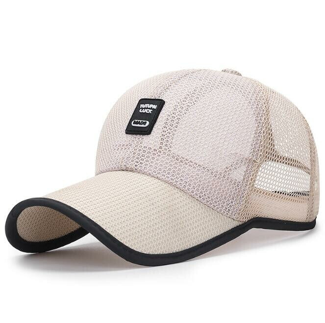 Black Edge Baseball Cap Mesh Breathable Hat