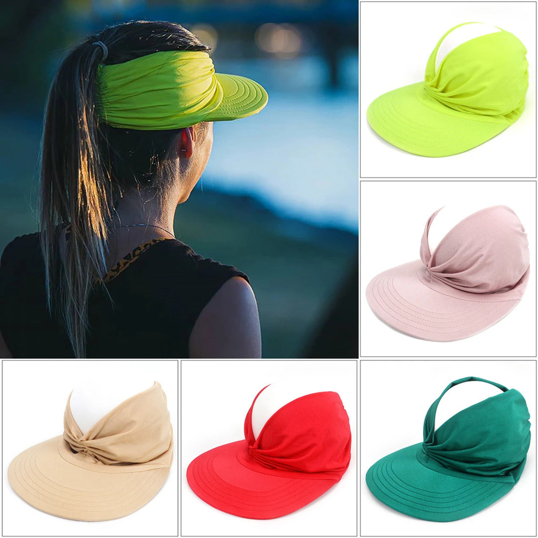 Summer Sun Hat Elastic Hollow Cap Oversized Brim Sun Hat UV Protection