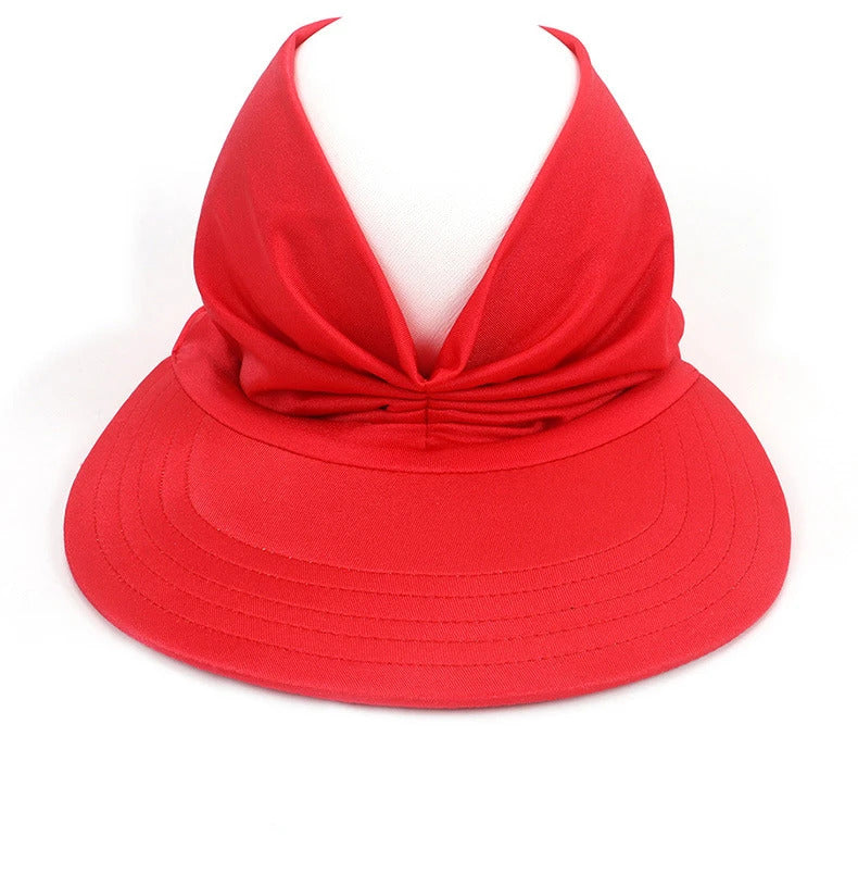 Summer Sun Hat Elastic Hollow Cap Oversized Brim Sun Hat UV Protection