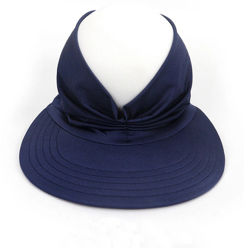 Summer Sun Hat Elastic Hollow Cap Oversized Brim Sun Hat UV Protection