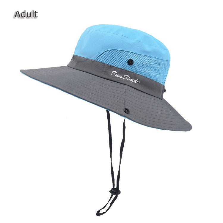 UV Protection Hat Mesh Hat with Chin Strap