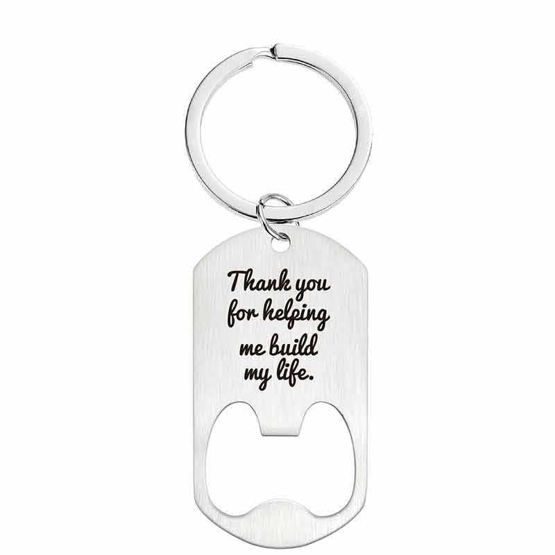 Bottle Opener Keychain Custom Letters Bartender Keychain