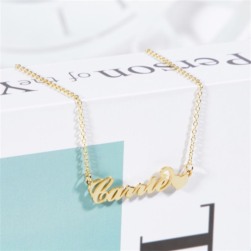 Carrie Style Name Necklace Custom Classic Name Necklace