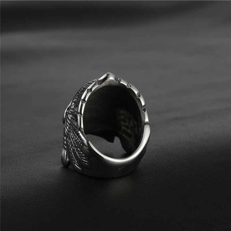 Chief Ring Indian Portrait Vintage Punk Style Skull Ring