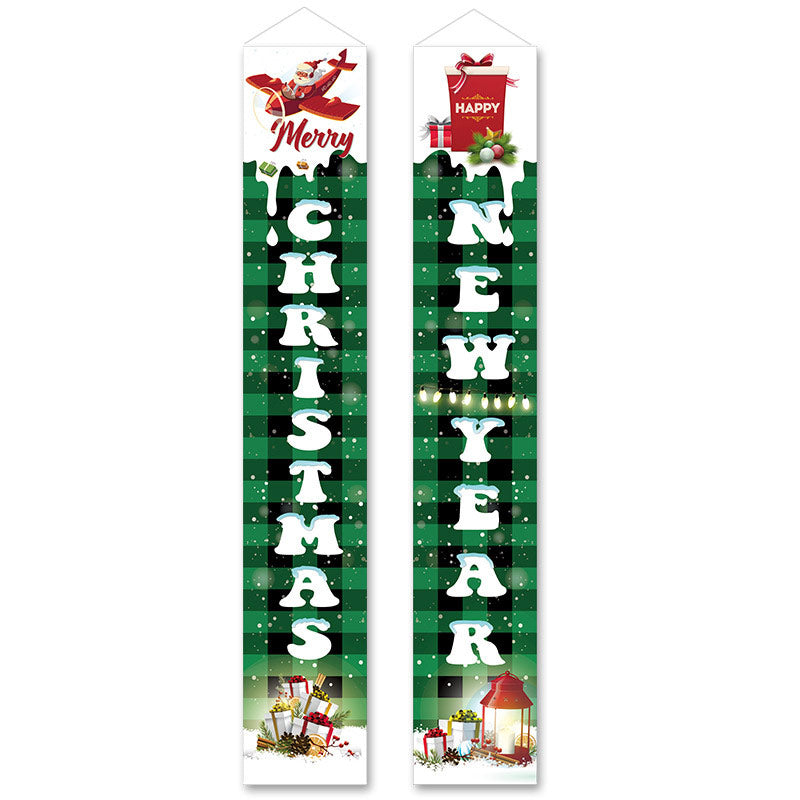 Christmas Banner For Front Door Merry Xmas Porch Banner