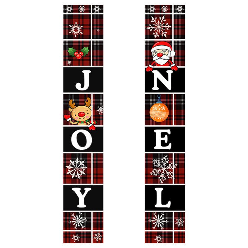 Christmas Banner For Front Door Merry Xmas Porch Banner