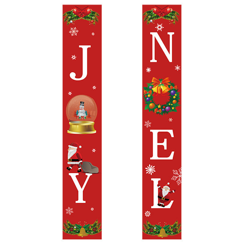 Christmas Banner For Front Door Merry Xmas Porch Banner