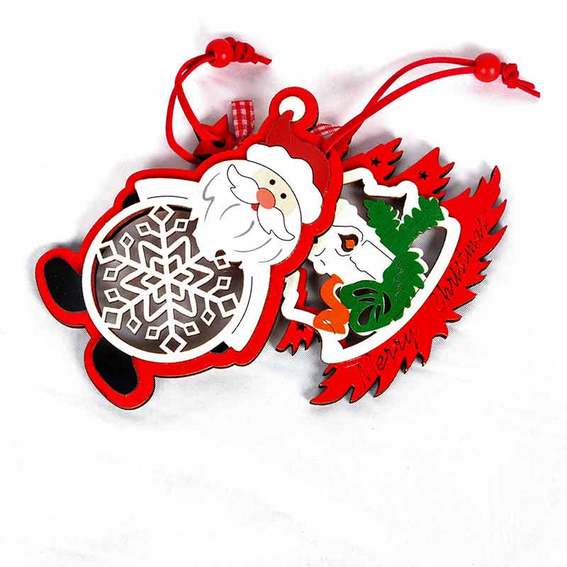 Christmas Tree Decor Charm Carving Ornament Hangers