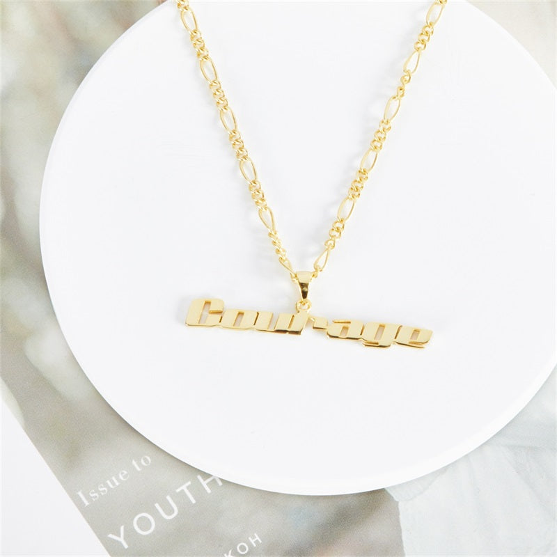 Nameplate Clavicle Chain Personalized Name Necklace
