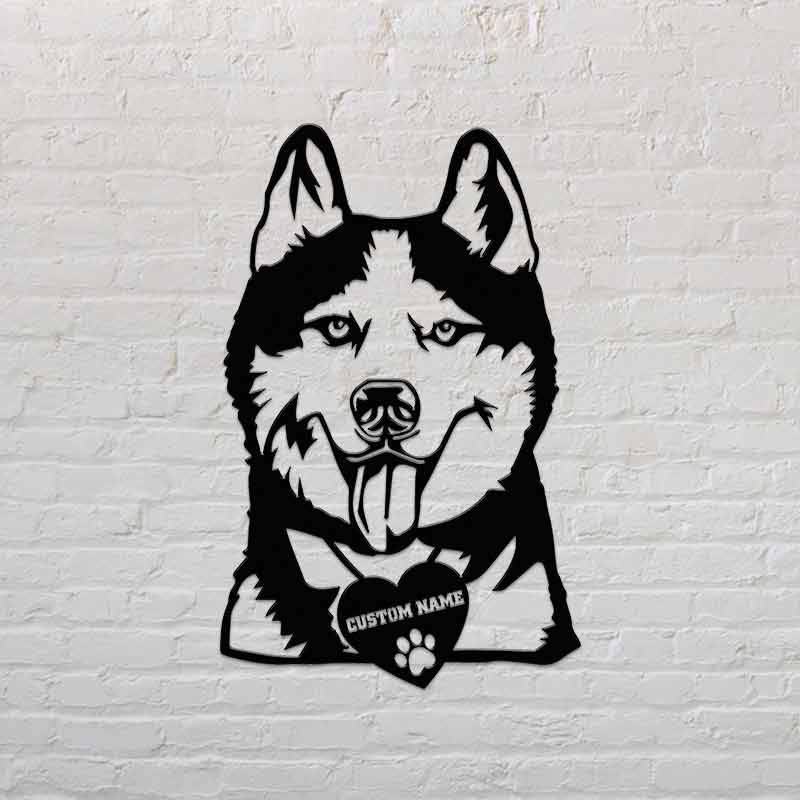 Custom Dog Portraits Siberian Husky Pet Name Portrait