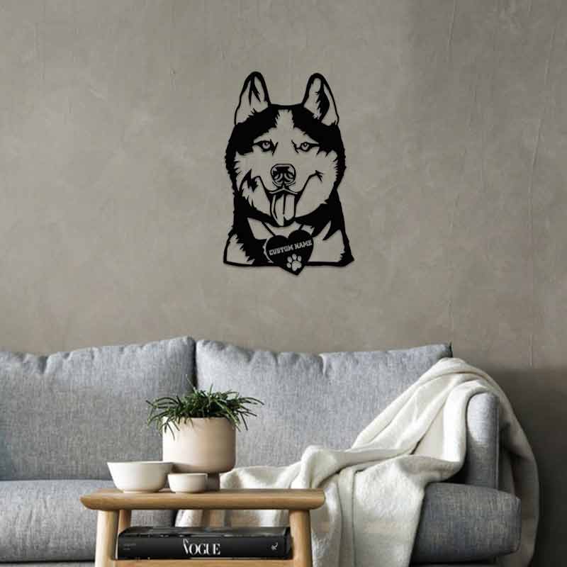 Custom Dog Portraits Siberian Husky Pet Name Portrait