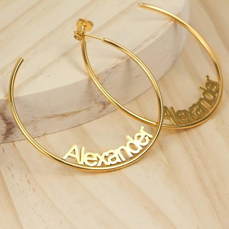 Name Earrings Script Earrings Personalized Earrings Personalized Name  Jewelry Pair of Custom Name Earrings - Etsy