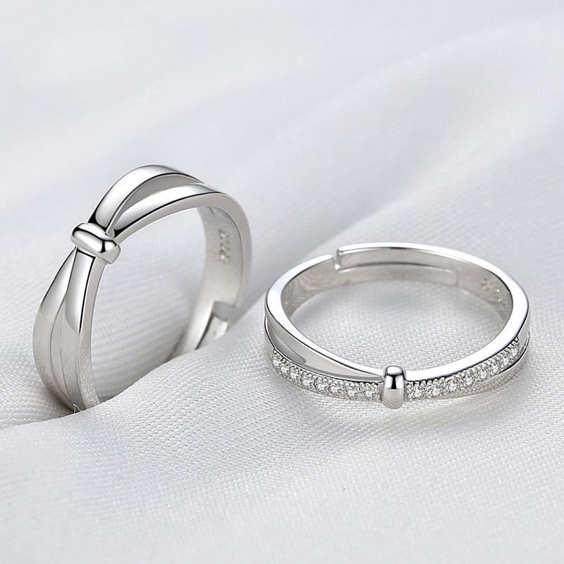 Rm Jewellers Cz 92.5 Sterling Silver American Band Couple Ring For Men &  Women : RM Jewellers: Amazon.in: Fashion