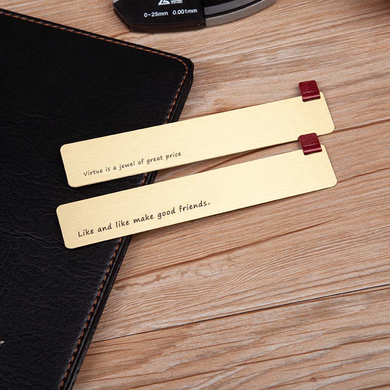 Customized Metal Engraved Bookmark Engraving Literary Fine Student Gifts