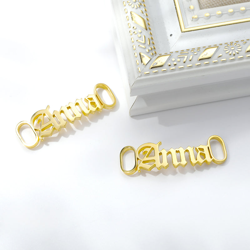 Customized Name Shoelace Buckle Personalized Shoe Clips Shoe Buckles