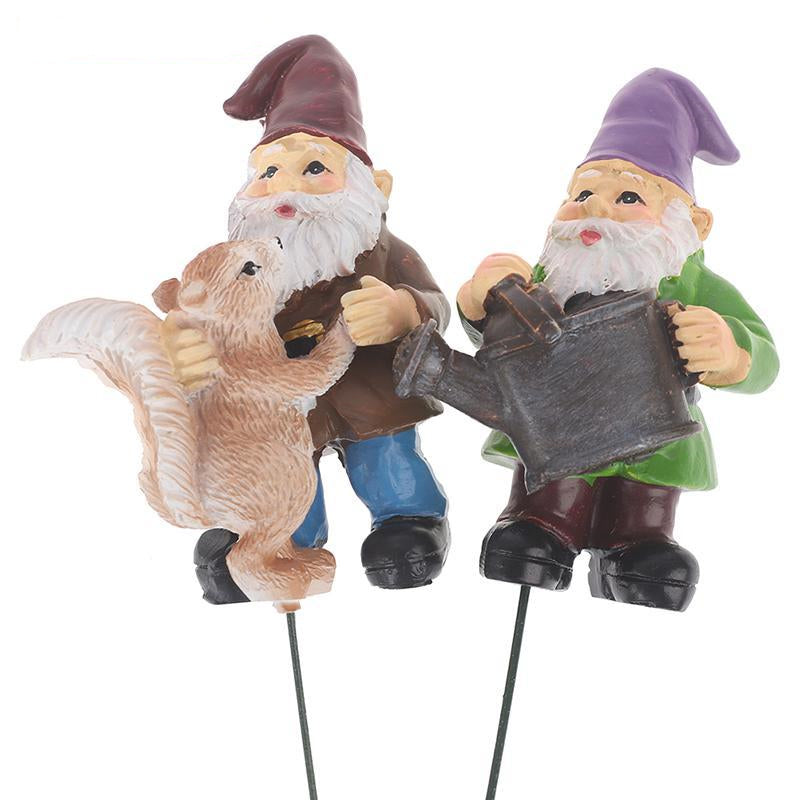 Cute Gnome Set Of 5 Garden Lying Elf Pot Decoration Art