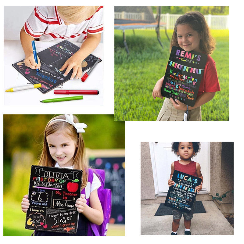 Chalkboard First Day of School Back to School Sign for Boys & Girls