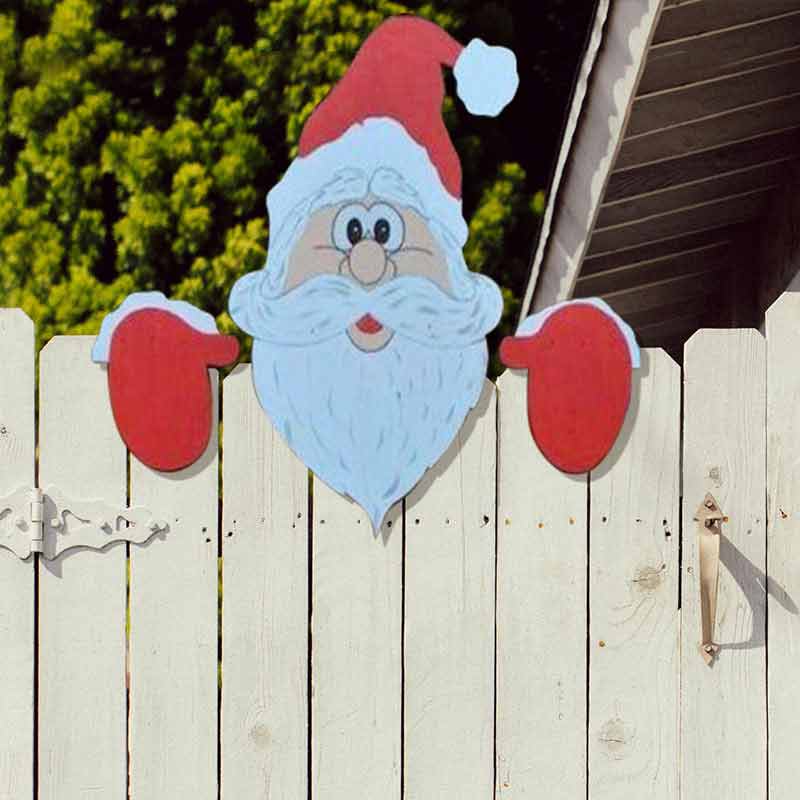 Decorative Fence Panel Christmas Ornament Garden Fencing