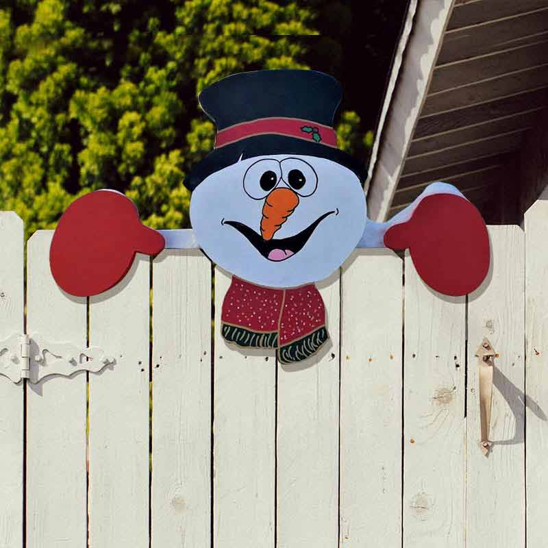 Decorative Fence Panel Christmas Ornament Garden Fencing